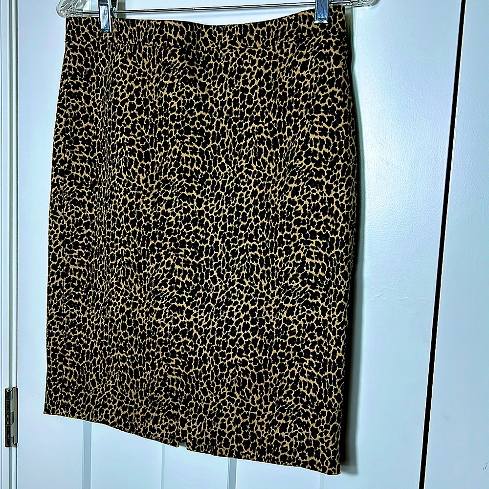 J Crew Skirt - Size 4 Leopard Print